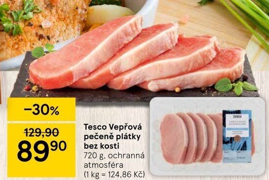 Vepřová pečeně bez kosti Tesco