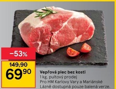 Vepřová plec bez kosti