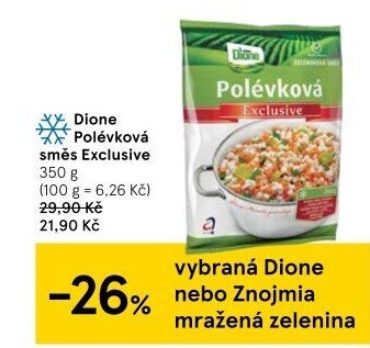 Zeleninová polévková směs mražená Exclusive Dione