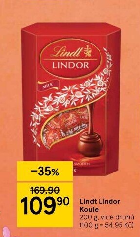 Bonboniéra Pralinky Lindor Lindt