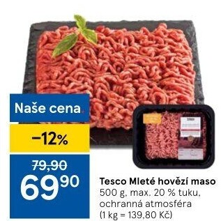 Hovězí mleté maso Tesco