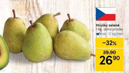 Hrušky zelené