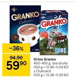 Instantní kakao Granko