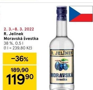 Pálenka Švestka Moravská Rudolf Jelínek