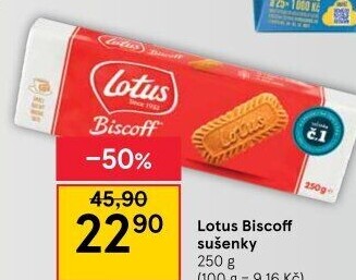 Sušenky Biscoff Lotus