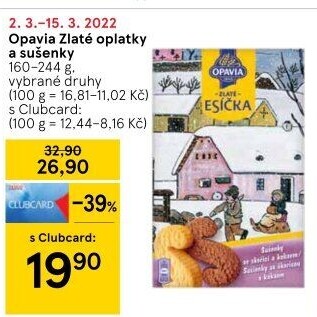 Sušenky Zlaté Opavia - boxy