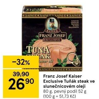 Tuňák steak v oleji Exclusive Franz Josef Kaiser