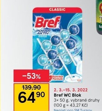 WC blok Bref