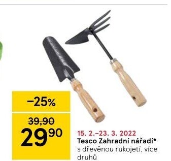 Zahradní nářadí Tesco