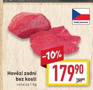 Hovězí zadní bez kosti