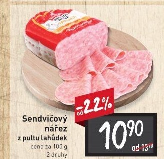 Nářez sendvičový Váhala