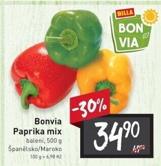 Paprika tricolora Billa Bonvia