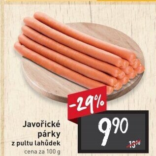 Párky javořické