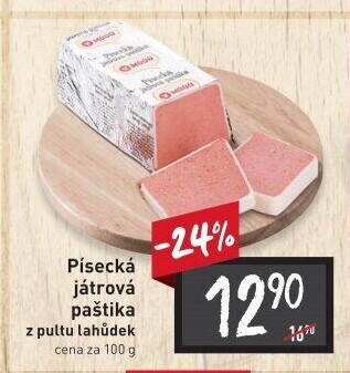 Paštika játrová písecká Maso uzeniny Písek