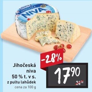Sýr Niva Jihočeská 50% Madeta