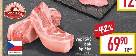 Vepřový bok špička Vocílka