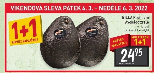 Avokádo Premium Billa