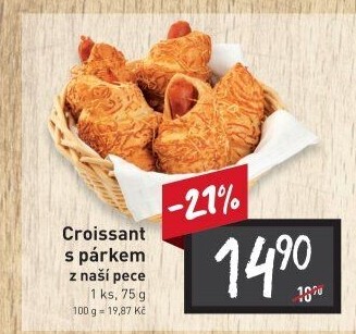 Croissant s párkem