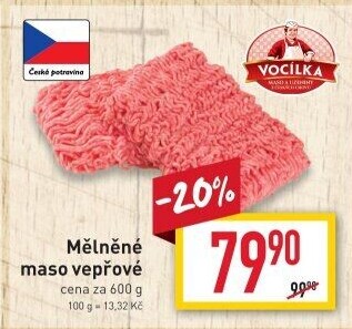 Maso mleté vepřové Vocílka