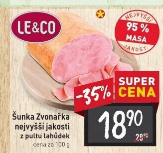 Šunka Zvonařka nejvyšší jakosti LE&amp