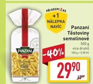 Těstoviny Panzani
