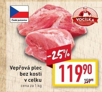 Vepřová plec bez kosti Vocílka