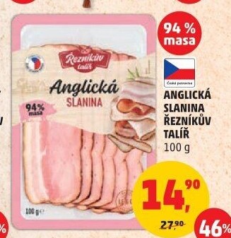Anglická slanina Řezníkův talíř