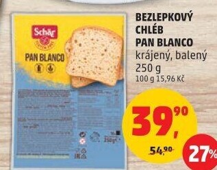 Chléb bez lepku Pan Blanco Schär