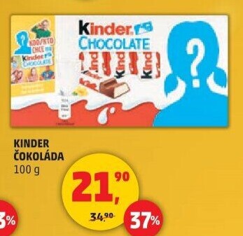 Čokoládky Kinder