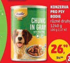 Konzerva pro psy Bodie