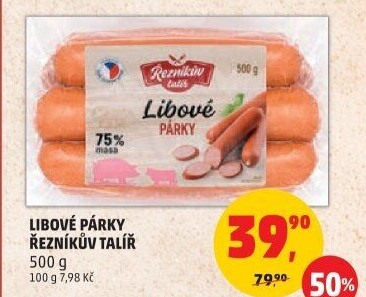 Párky libové Řezníkův talíř