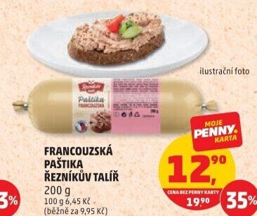Paštika francouzská Řezníkův talíř
