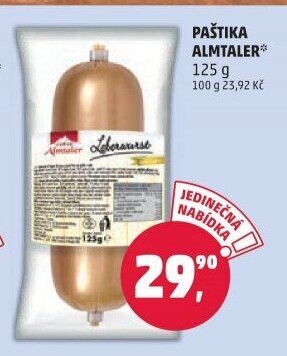 Paštiky Almtaler