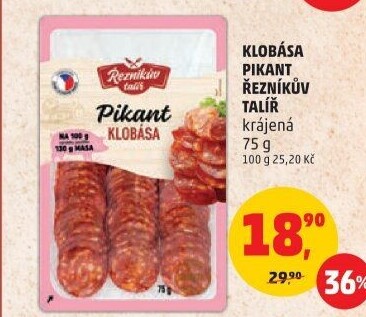 Pikantní klobása Řezníkův talíř