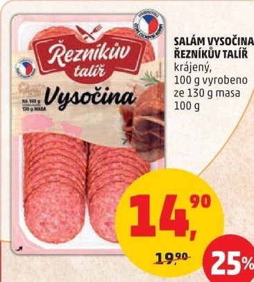 Salám Vysočina Řezníkův talíř