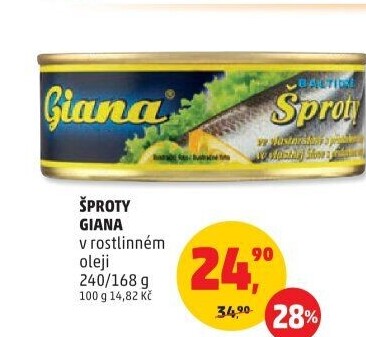 Šproty v oleji Giana