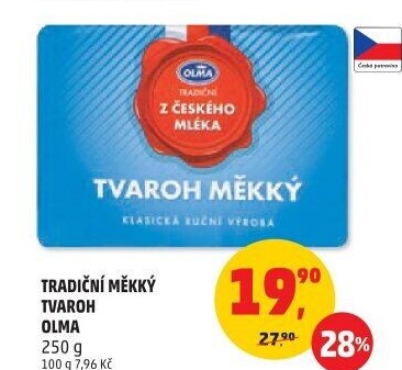 Tvaroh měkký Olma