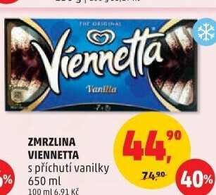 Zmrzlinová roláda Viennetta Algida