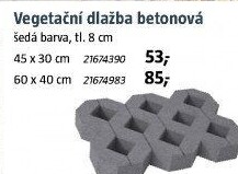 Dlažba zatravňovací