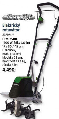 Elektrický kultivátor GEMI 1500 Gardol