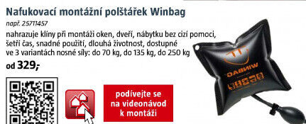 Montážní polštářek Winbag mini