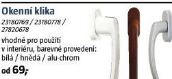 Okenní klika
