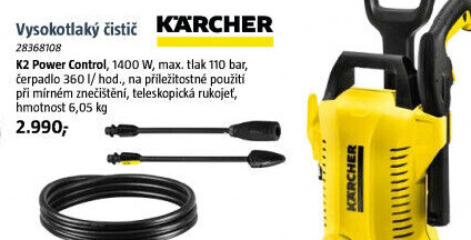 Vysokotlaký čistič Kärcher K2 Power Control