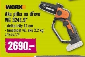 Aku pilka na dřevo Worx WG 324E.9
