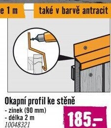 Okapní profil Precit