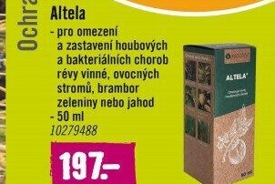 Přípravek proti houbovým a bakteriálním chorobám Altela