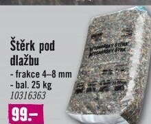 Štěrk pod dlažbu