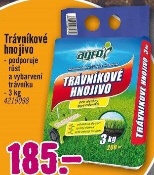 Trávníkové hnojivo Agro