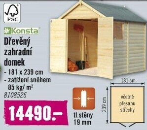 Zahradní domek Konsta