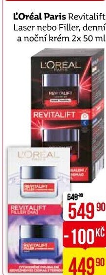 Balení krém denní a noční Revitalift Laser X3 L'